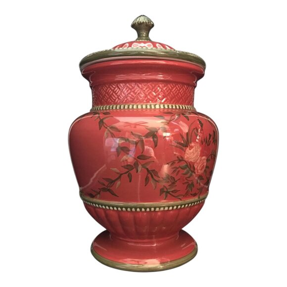 Vintage Hand painted Chinese Ginger Jar designed by Raymond Waites 11.5" H x 7" - Picture 1 of 5